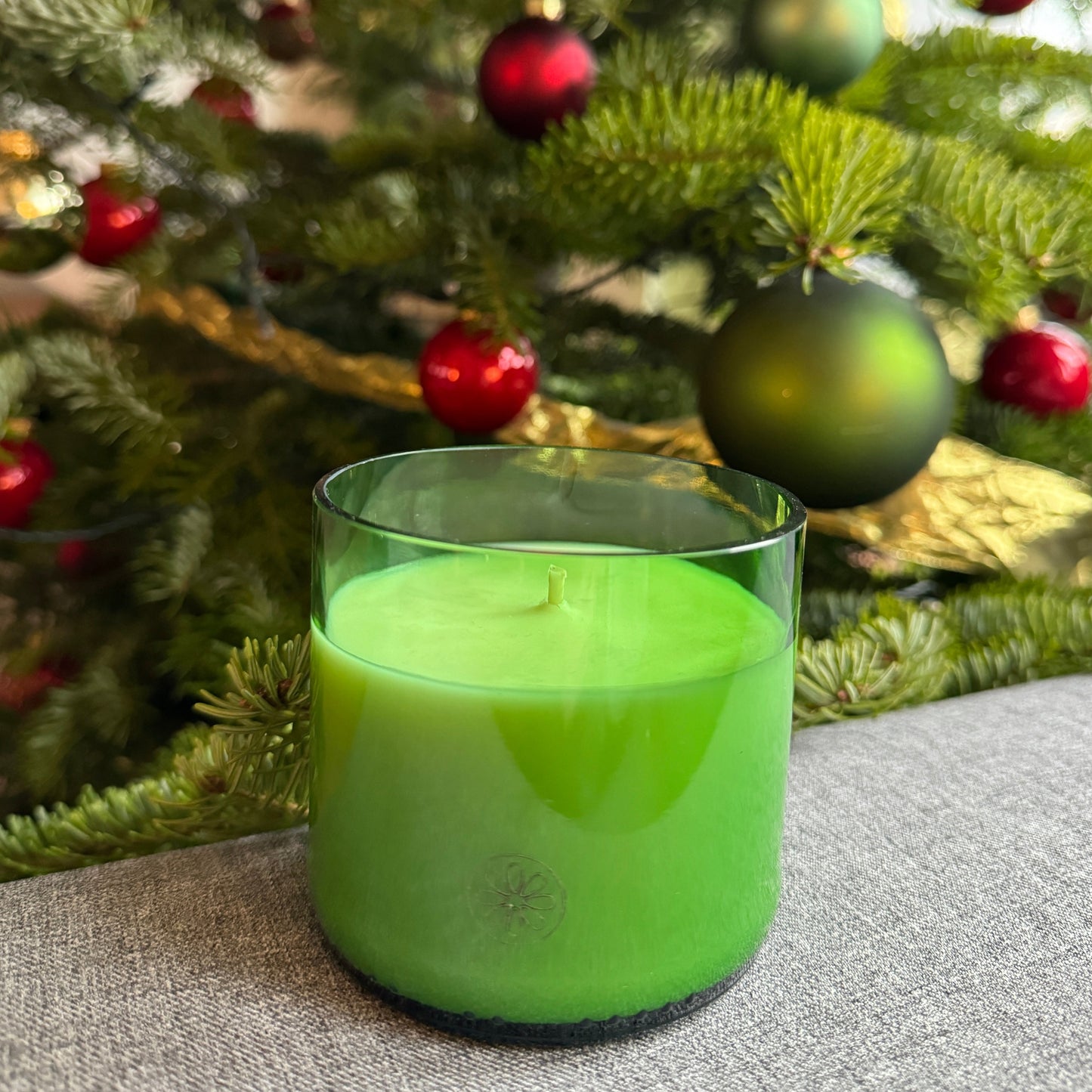 Candle Under the Christmas Tree