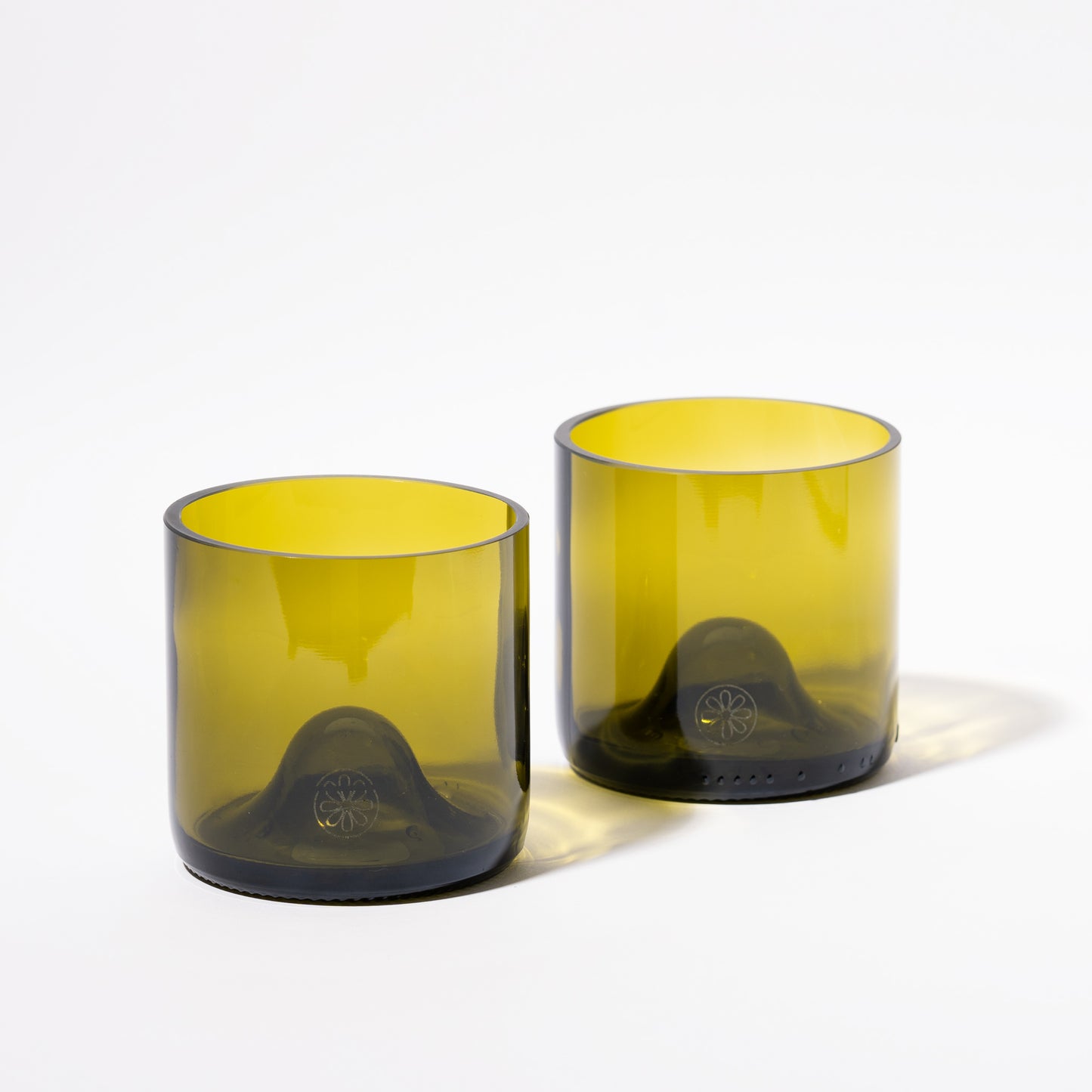 Verres Iris (x4) olive